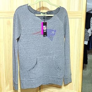 NFL New England Patriots women's large sweater